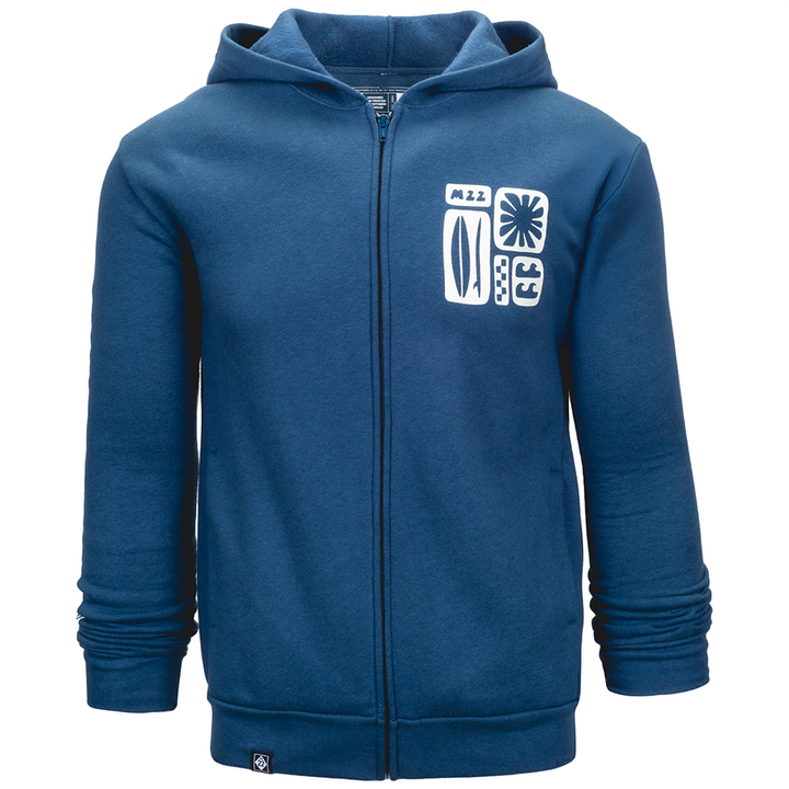 SURF BLOCK ZIP HOOD